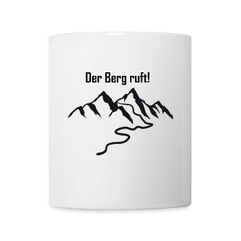 Der Berg ruft! - Tasse - Weiß - Vorne