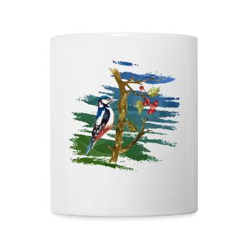 Oiseau - Mug blanc - blanc - Devant