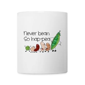 bean happy - Mug blanc - blanc - Devant