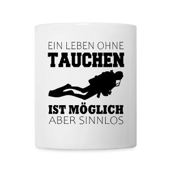 Taucher Tauchen - Tasse - Weiß - Vorne