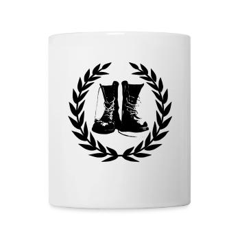 skin boots laurel design - Mug - white - Front