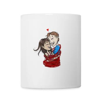 Valentines - Kletterpaar - Kletter T-Shirt - Tasse - Weiß - Vorne