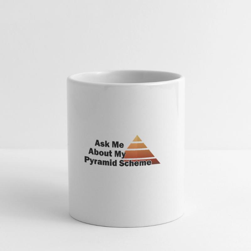 Demandez-moi à propos de mon système de pyramide Mug blanc