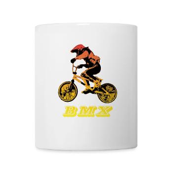 bmx mountain bike - Mug - white - Front