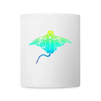 Cadeau de tatouage tribal polynésien Maori Stingray - Mug blanc - blanc - Devant