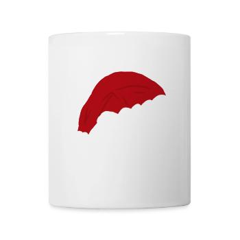 Chapeau de père Noël en rouge, chapeau de père Noël - Mug blanc - blanc - Devant