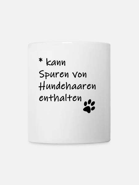 Kann Spuren von Hundehaaren enthalten - Tasse - Weiß