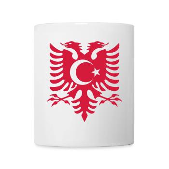 Albanien Türkei Flagge - Tasse - Weiß - Vorne