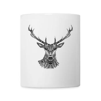 Hirsch - Tasse - Weiß - Vorne