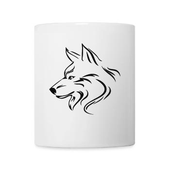 Wolf - Tasse - Weiß - Vorne