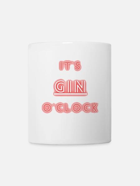 It's Gin o'clock | Gin - Tasse - Weiß
