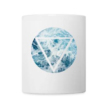 Water triangle - Tasse - Weiß - Vorne