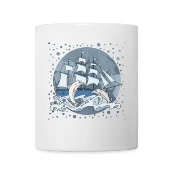Sailing ship - Mug - white - Front