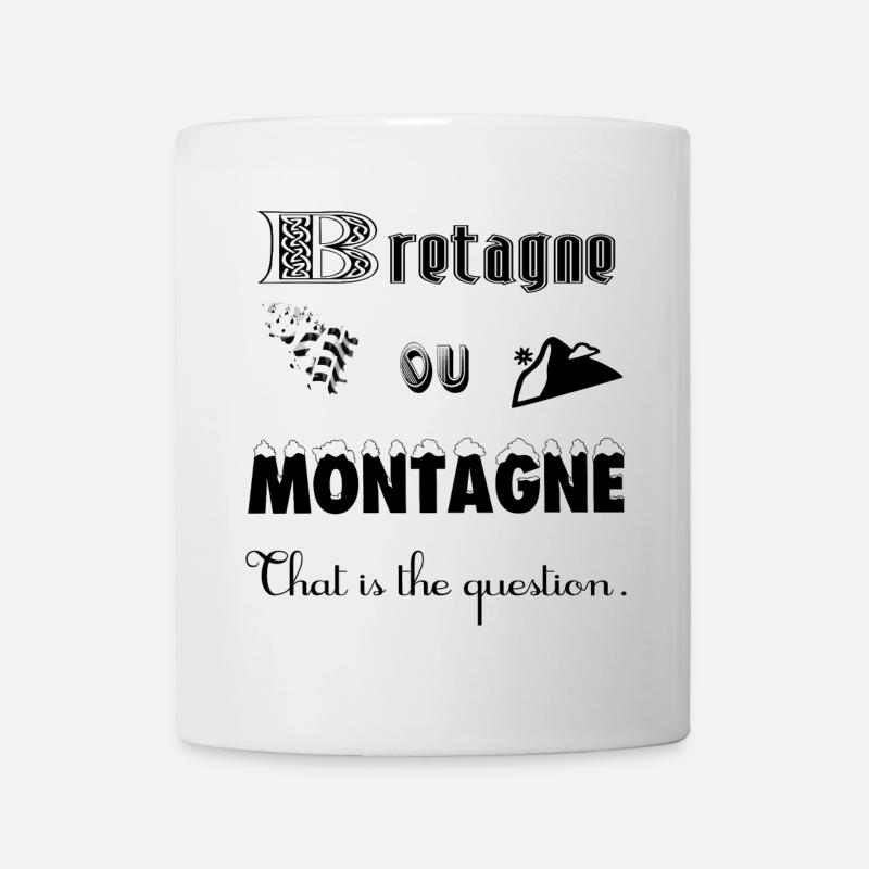 Bretagne ou montagne - Mug blanc - blanc