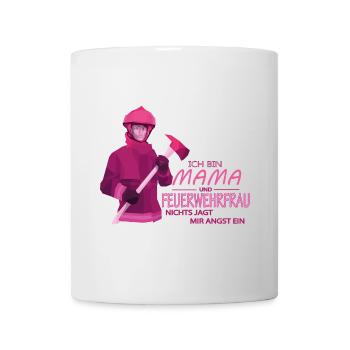 Feuerwehrfrau Freiwillige Feuerwehr Beruf Geschenk - Tasse - Weiß - Vorne