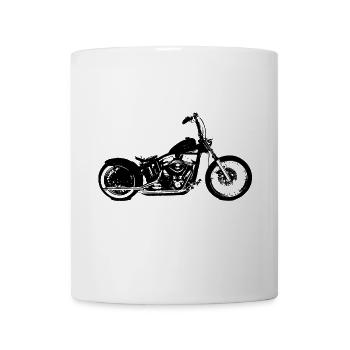 Motorcycle chopper - Mug - white - Front