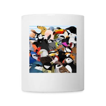 Viele Vögel Vogelsalat Ornithologen Vogelfreunde - Tasse - Weiß - Vorne