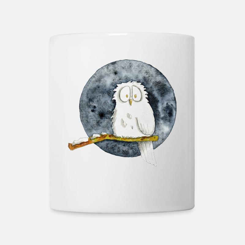 Die Schneeeule - Tasse - Weiß