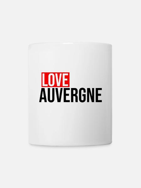 liebe auvergne - Tasse - Weiß