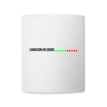 livraison en cours la poste facteur - Mug blanc - blanc - Devant