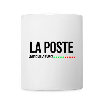 la poste livraison en cours cadeau - Mug blanc - blanc - Devant