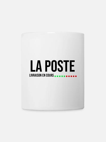 la poste livraison en cours cadeau - Mug blanc - blanc