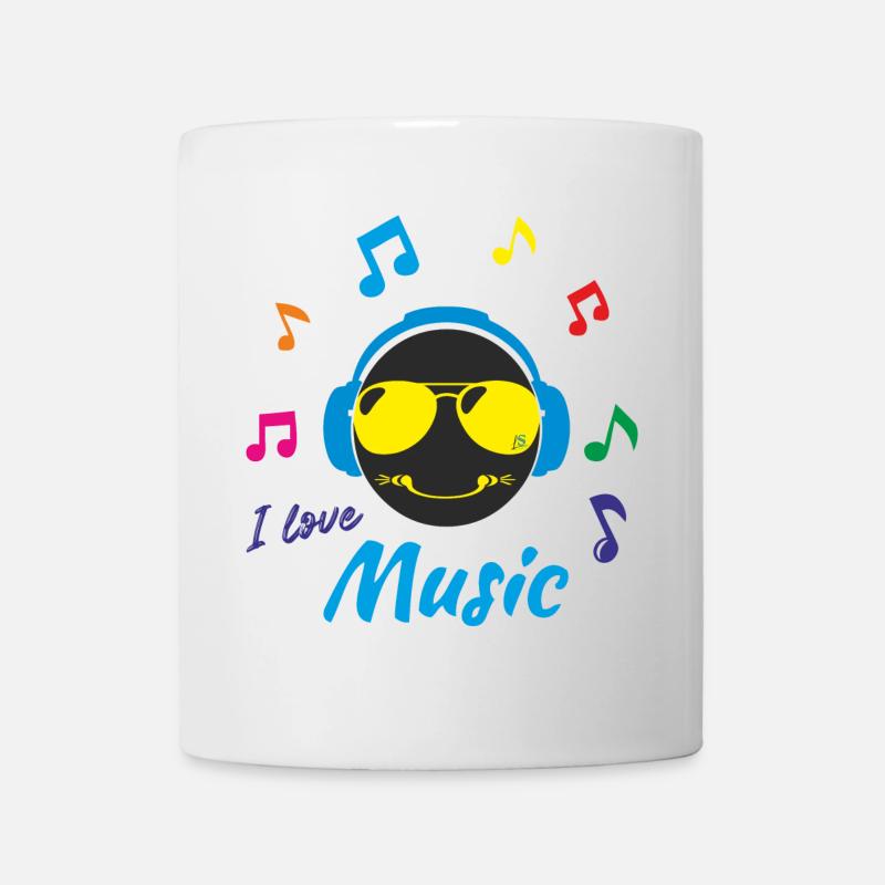 J'aime la musique - Mug blanc - blanc