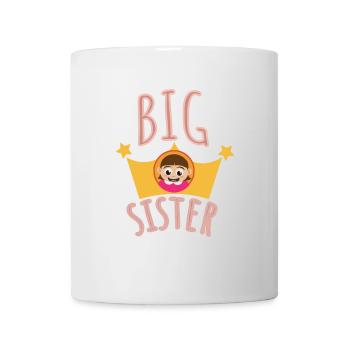 Big sister with crown Big sister gift idea - Mug - white - Front