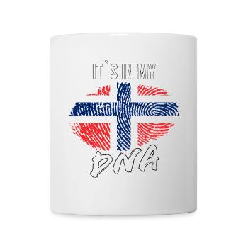 Norwegen DNA-Fingerprint mit Flagge - Tasse - Weiß - Vorne