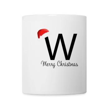 Merry Christmas W - Tasse - Weiß - Vorne
