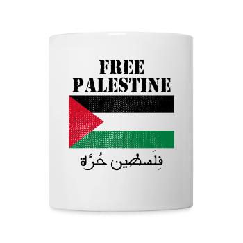 Freie Palästina-Flagge - Tasse - Weiß - Vorne