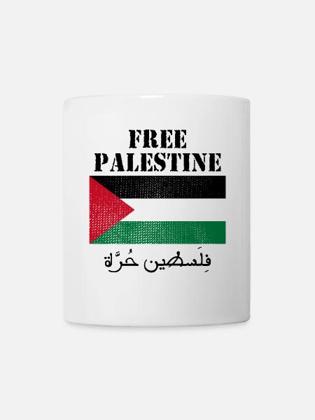 Freie Palästina-Flagge - Tasse - Weiß