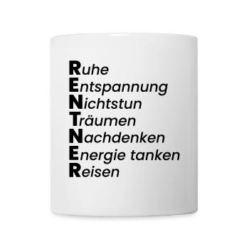 Rentner - Tasse - Weiß - Vorne