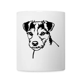 Parson Russell Terrier head - Mug - white - Front