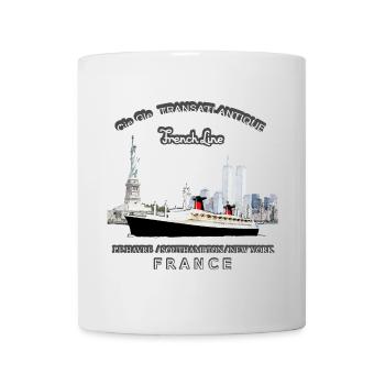 LINER FRANCE NEW YORK Louis RUNEMBERG © Adagp - Mug - white - Front