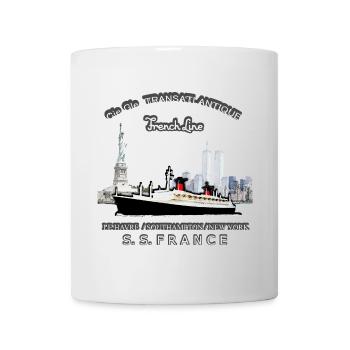 FRANCE PAQUEBOT CREATION LOUIS RUNEMBERG ADAGP - Mug - white - Front