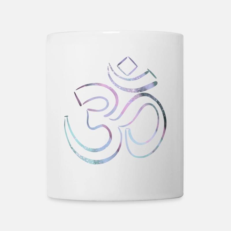 Buntes Karma Om Zeichen - Tasse - Weiß