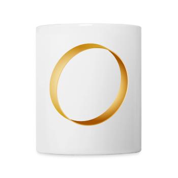 bague en or simple - alliance - mariage - Mug blanc - blanc - Devant