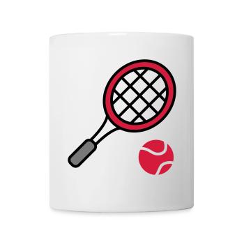 Tennis - Tasse - Weiß - Vorne