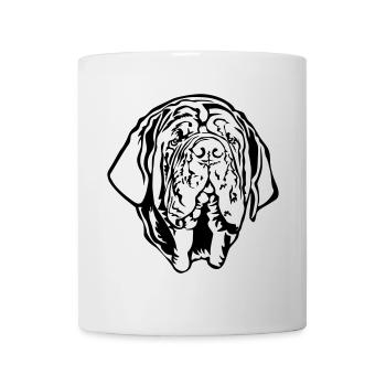 Mastino Napoletano Head - Mug - white - Front