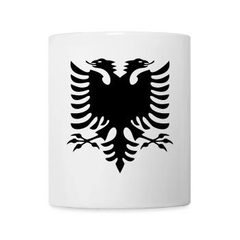 Albanien Flagge - Tasse - Weiß - Vorne