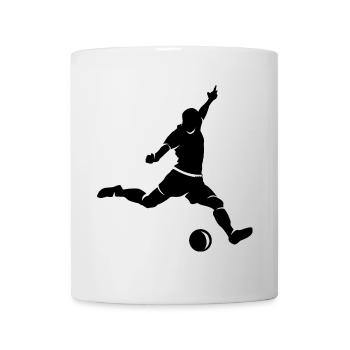 Soccer Player Goal Shot Sport Icon Illustration - Mug - white - Front