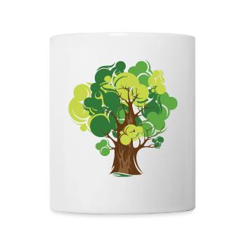 baum Natur nature bio illustration Wald Wälder - Tasse - Weiß - Vorne