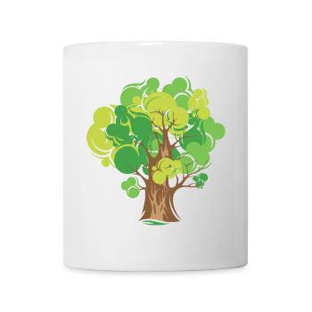 baum bäume natur nature bio Natur illustration - Tasse - Weiß - Vorne