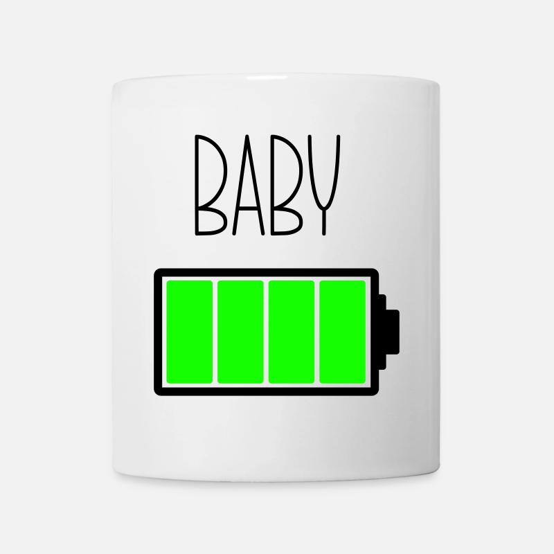 Bébé de batterie - Mug blanc - blanc