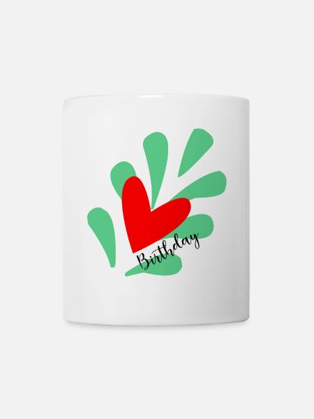 ANNIVERSAIRE. HAPPY BIRTHDAY. JOYEUX ANNIVERSAIRE. - Mug blanc - blanc