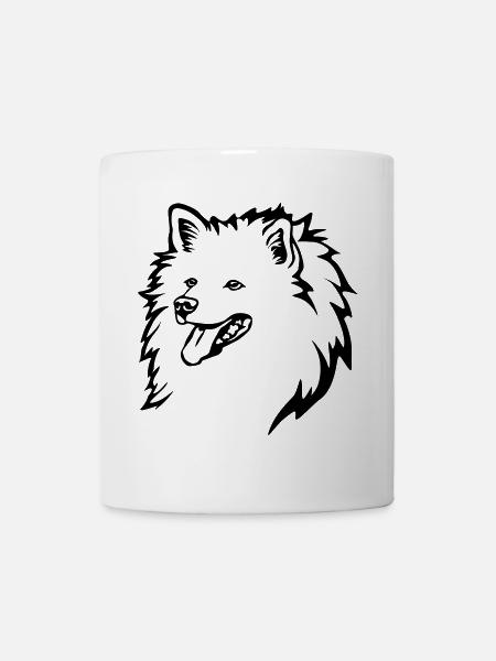 Spitz Kopf - Tasse - Weiß