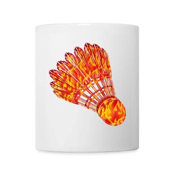 Badminton Badminton Fire Dessin - Mug blanc - blanc - Devant
