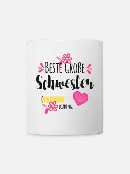 Beste Große Schwester Loading - Tasse - Weiß