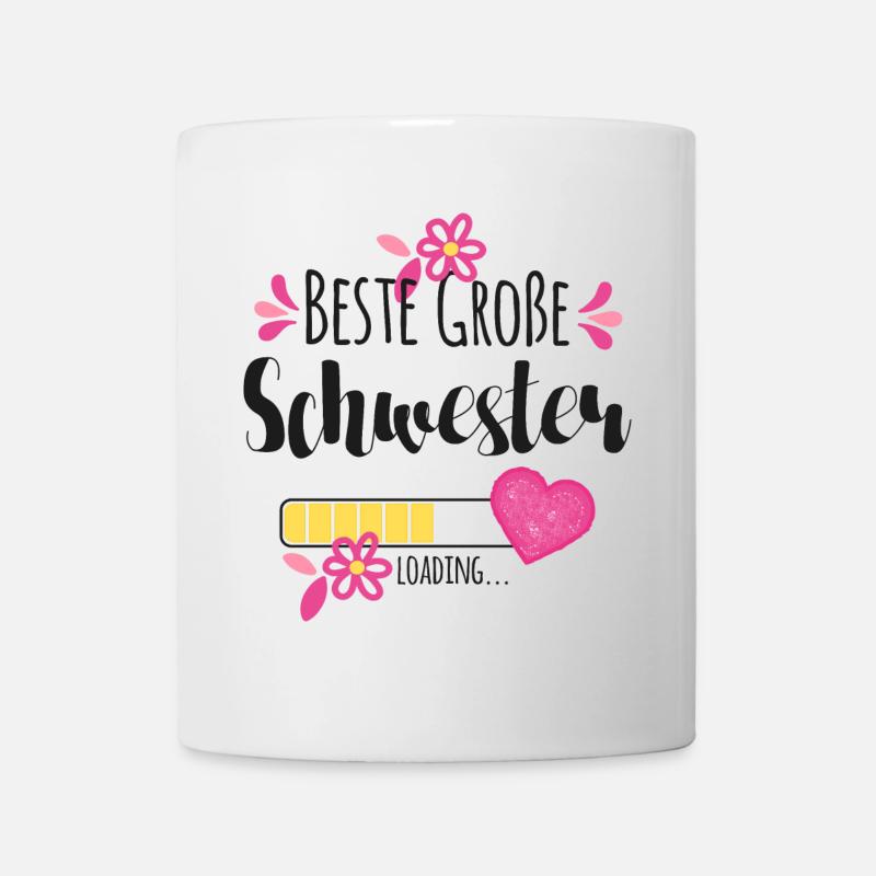 Beste Große Schwester Loading - Tasse - Weiß